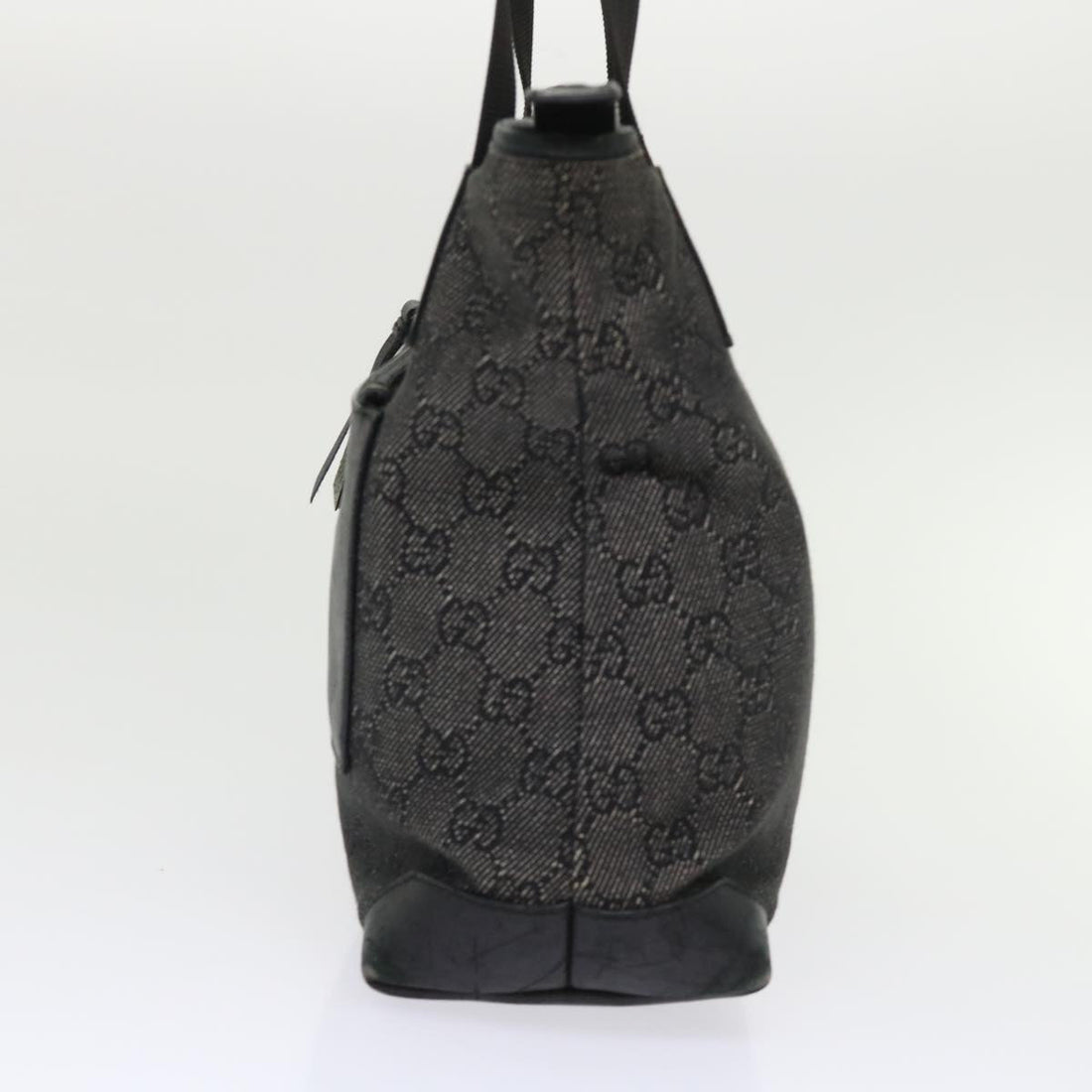 GUCCI GG Canvas Shoulder Bag Leather Black 28893  ac2029