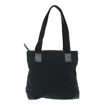 GUCCI GG Canvas Tote Bag Black  ac596