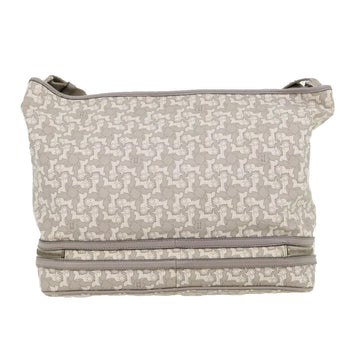 Celine Salky Pattern Shoulder Bag Ai Tominaga PVC Leather Gray  ac919