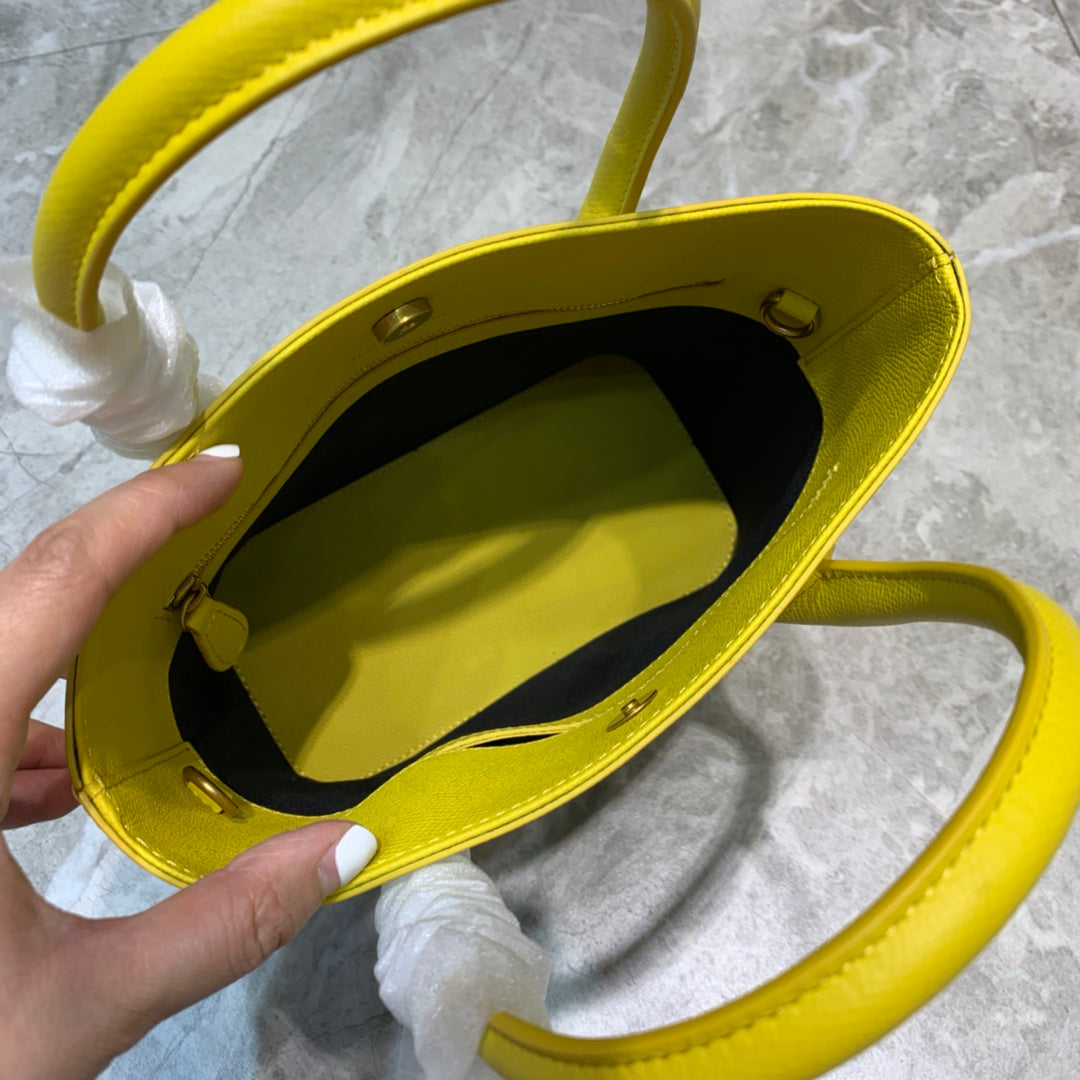 Baltlm Ville XXS Tote Bag In Yellow, For Womtlm,  Bags 8.3in/21cm