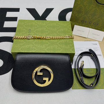 gg Blondie Shoulder Bag Black For Womtlm, Womtlm&#8217;s Bags 11in/28cm gg? 699268 UXX0G 1000