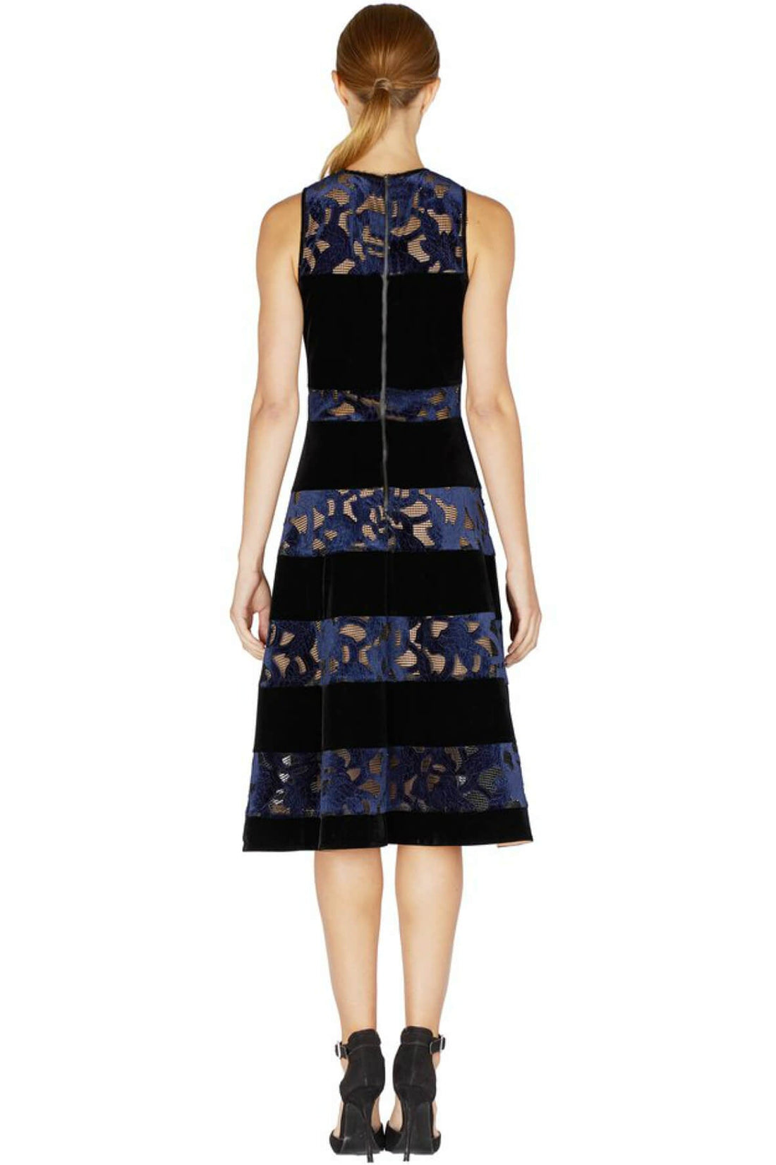 Skyler Woven Velvet Lace Fit & Flare