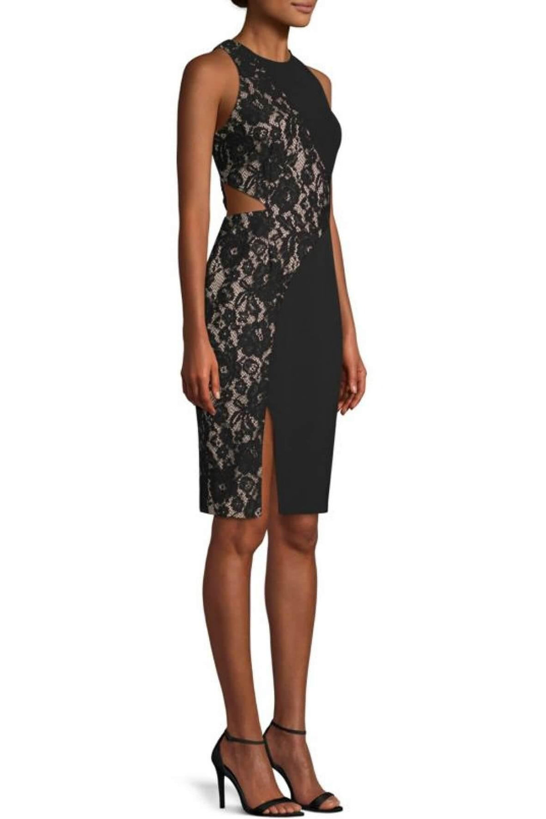 Crepe and Lace Dress