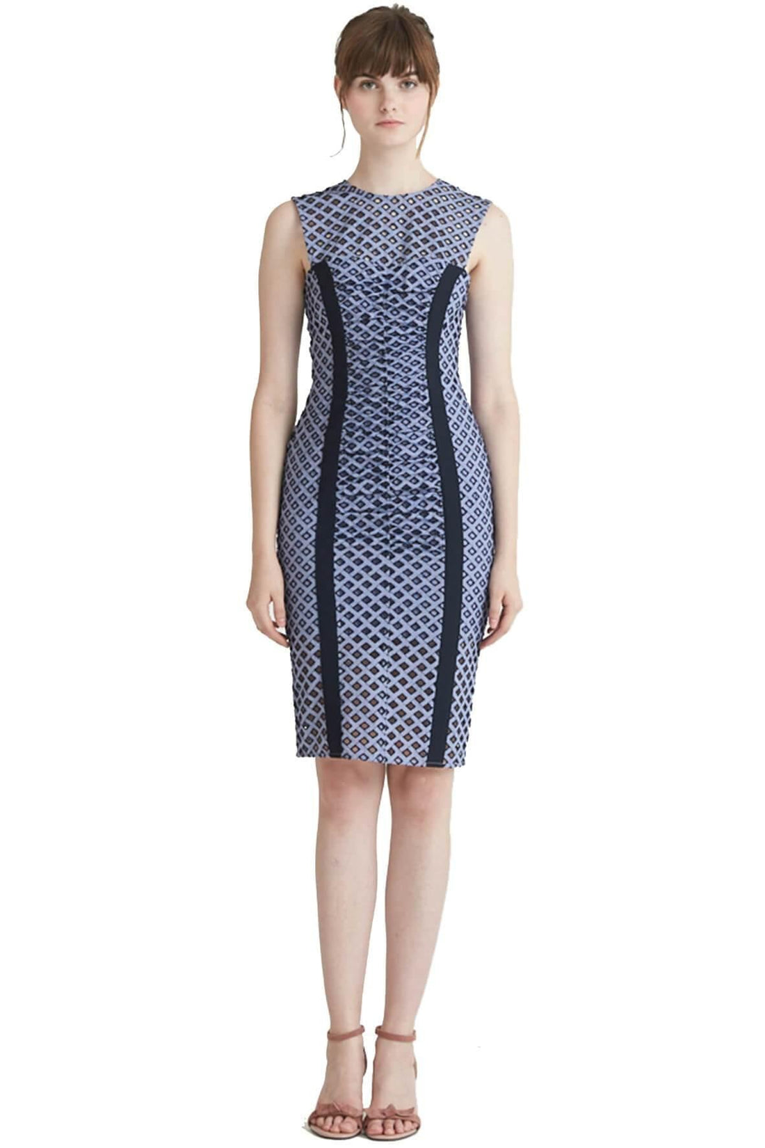 Delilah Broderie Corset Pencil Dress