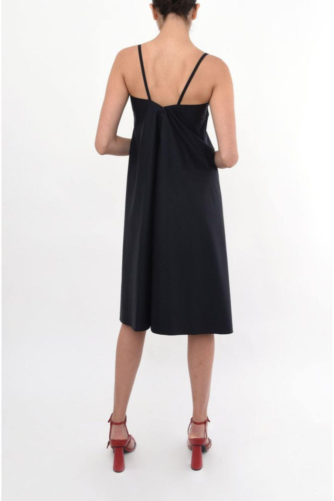 Full Circle Shoulder Strap Swing Dress