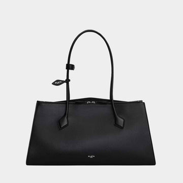 Le Teckel Tote Bag In Shiny Grained Calfskin
