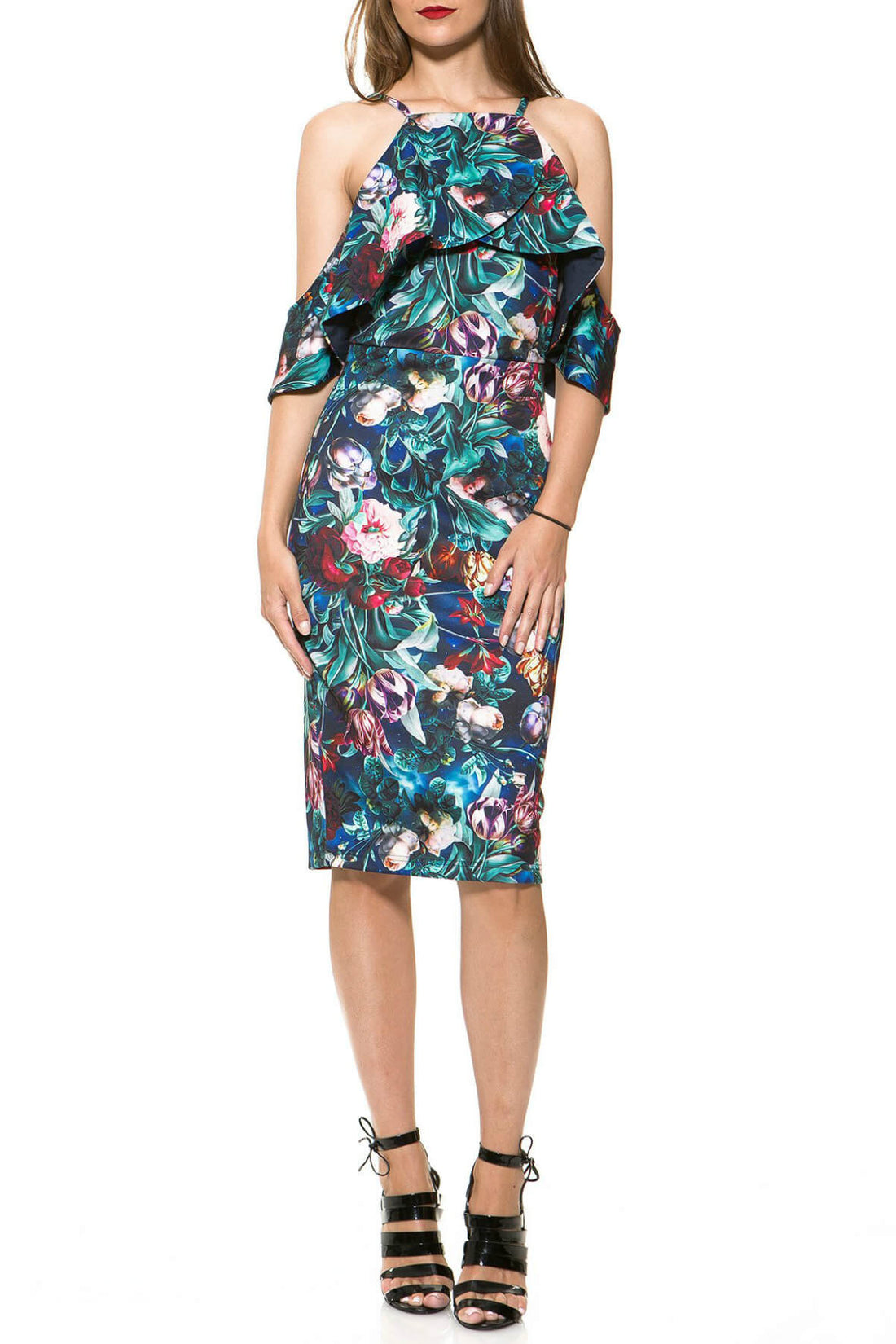 Cold Shoulder Midi Dress