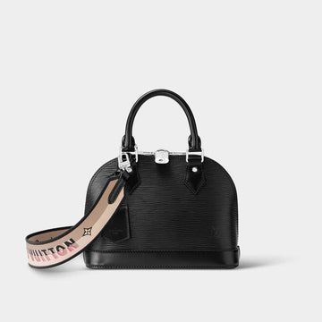 Alma BB Epi Leather Handbag with Jacquard Strap