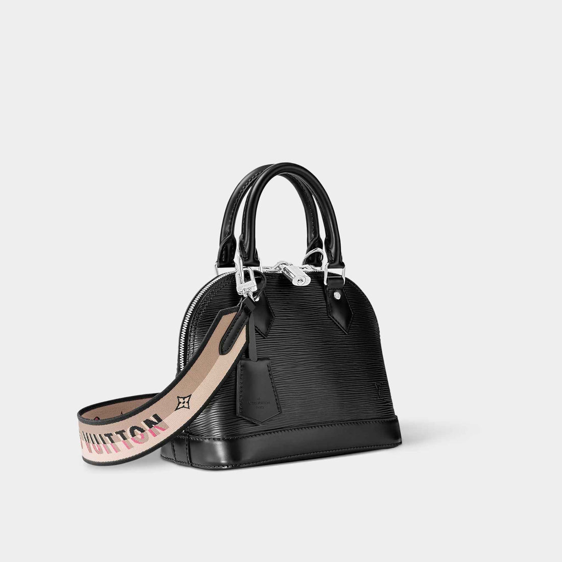 Alma BB Epi Leather Handbag with Jacquard Strap