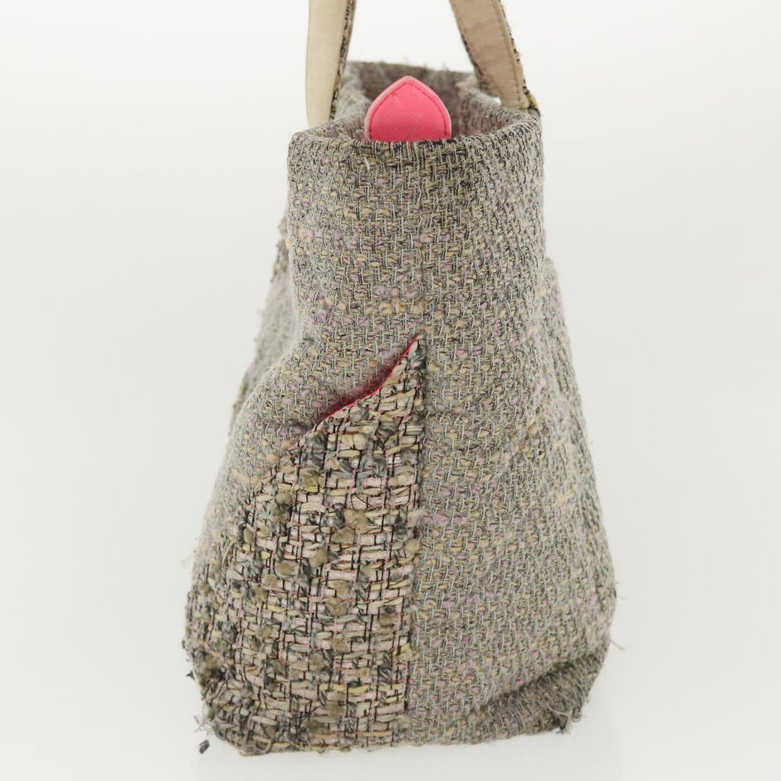 Chanel Cambon Line Tote Bag Pink Gray CC  am3204