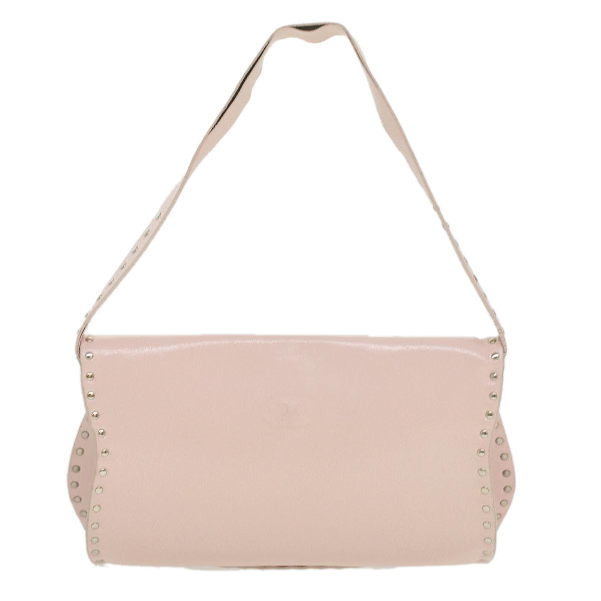 Celine Studs Shoulder Bag Leather Pink CE00/23  am3799