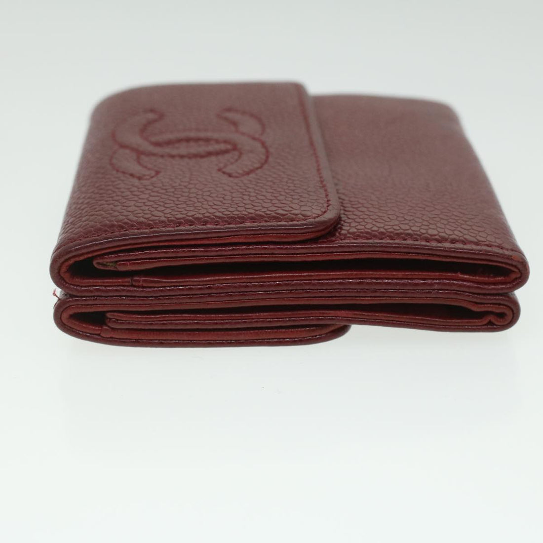 Chanel Wallet Caviar Skin Red CC  am3885