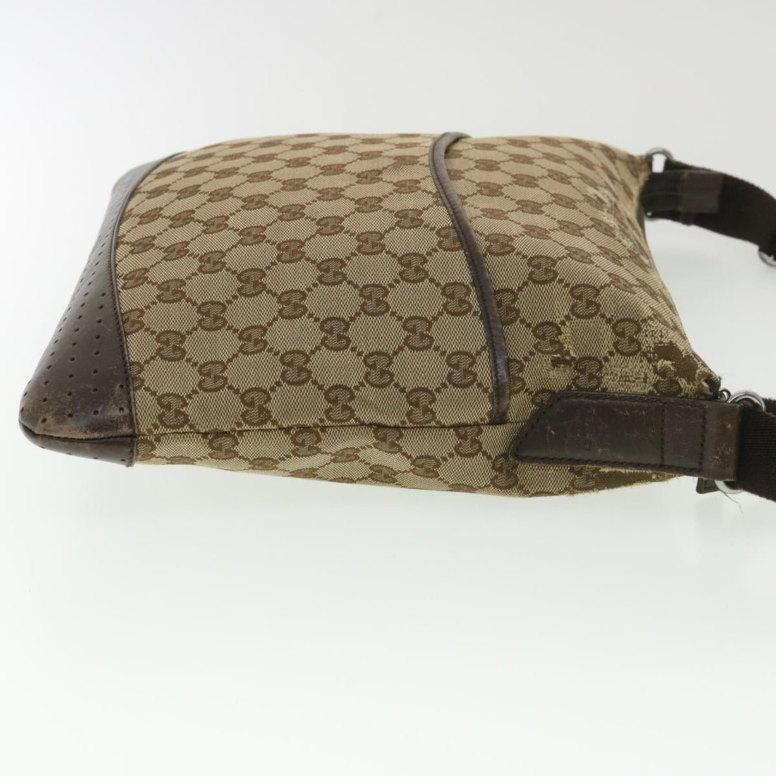 GUCCI GG Canvas Shoulder Bag Beige 145857  am4145