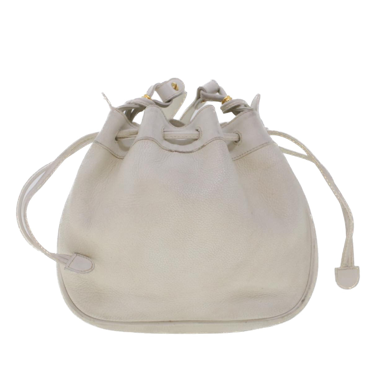 GUCCI Shoulder Bag Leather White  am4457