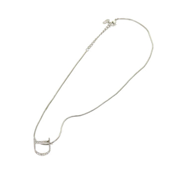 CHRISTIAN DIOR Necklace metal Silver Auth am5461