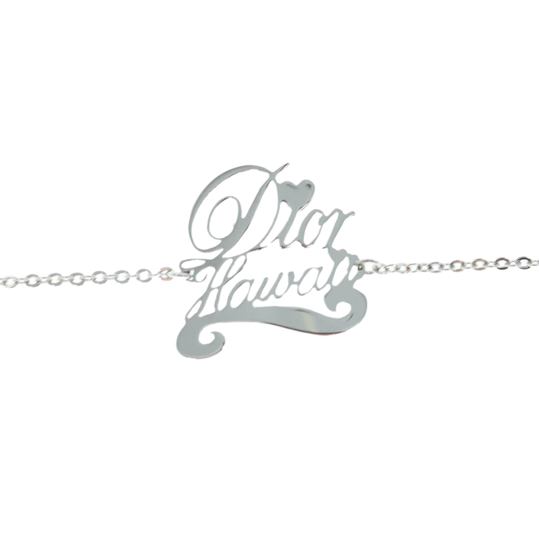 CHRISTIAN DIOR Bracelet metal Silver Auth am5520