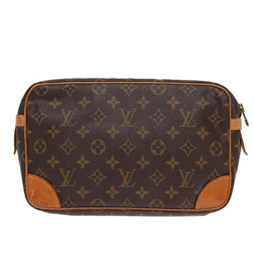 LOUIS VUITTON Monogram Compiegne 28 Clutch Bag M51845 LV Auth am6469