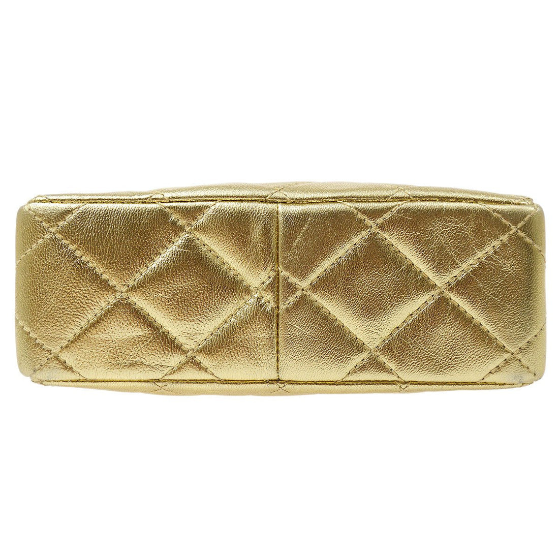 CHANEL 1996-1997 Camera Bag Mini Gold Lambskin ao28947