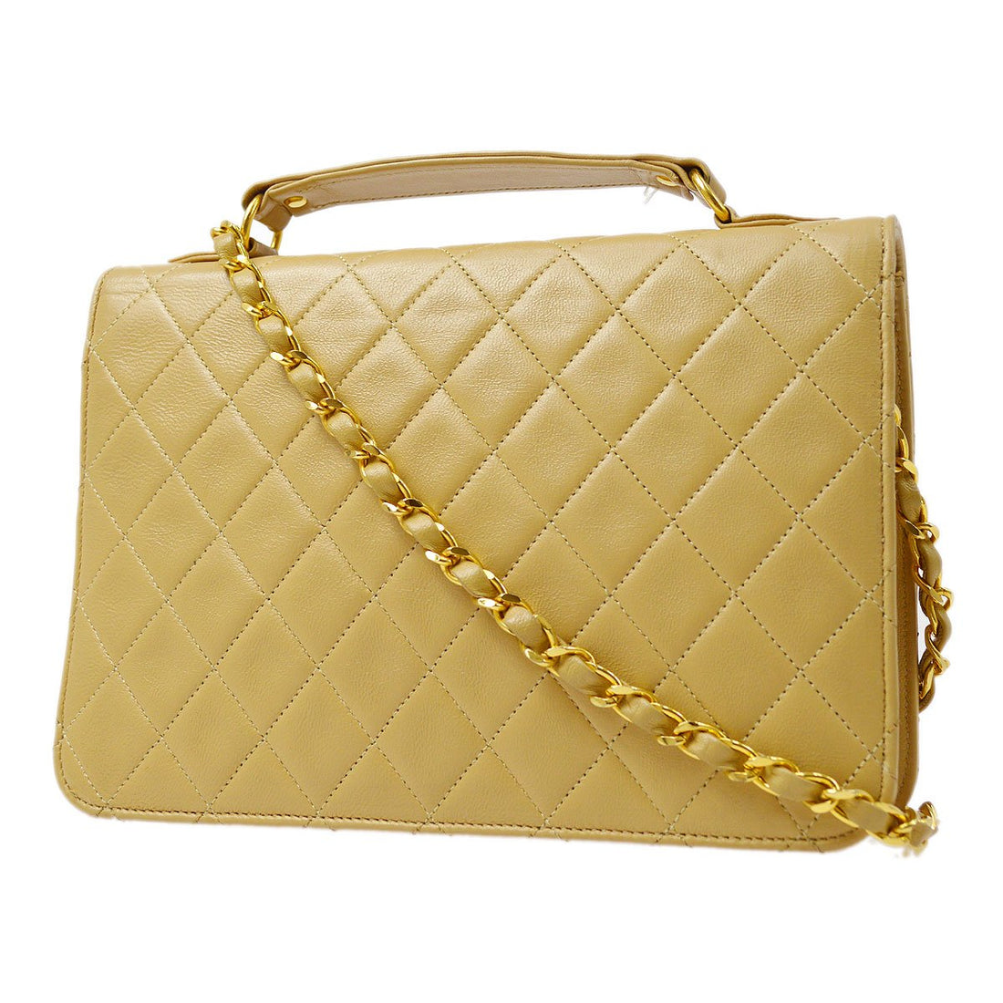 CHANEL Single Turnlock 2way Handbag ao29038