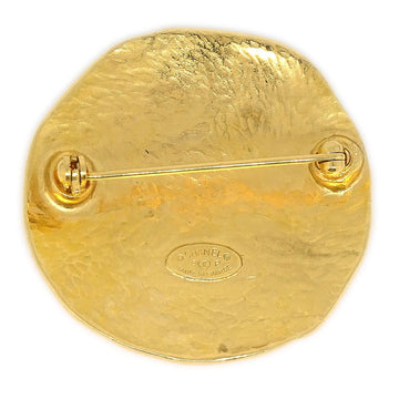 CHANEL 1998 Medallion Brooch Pin Gold ao29817