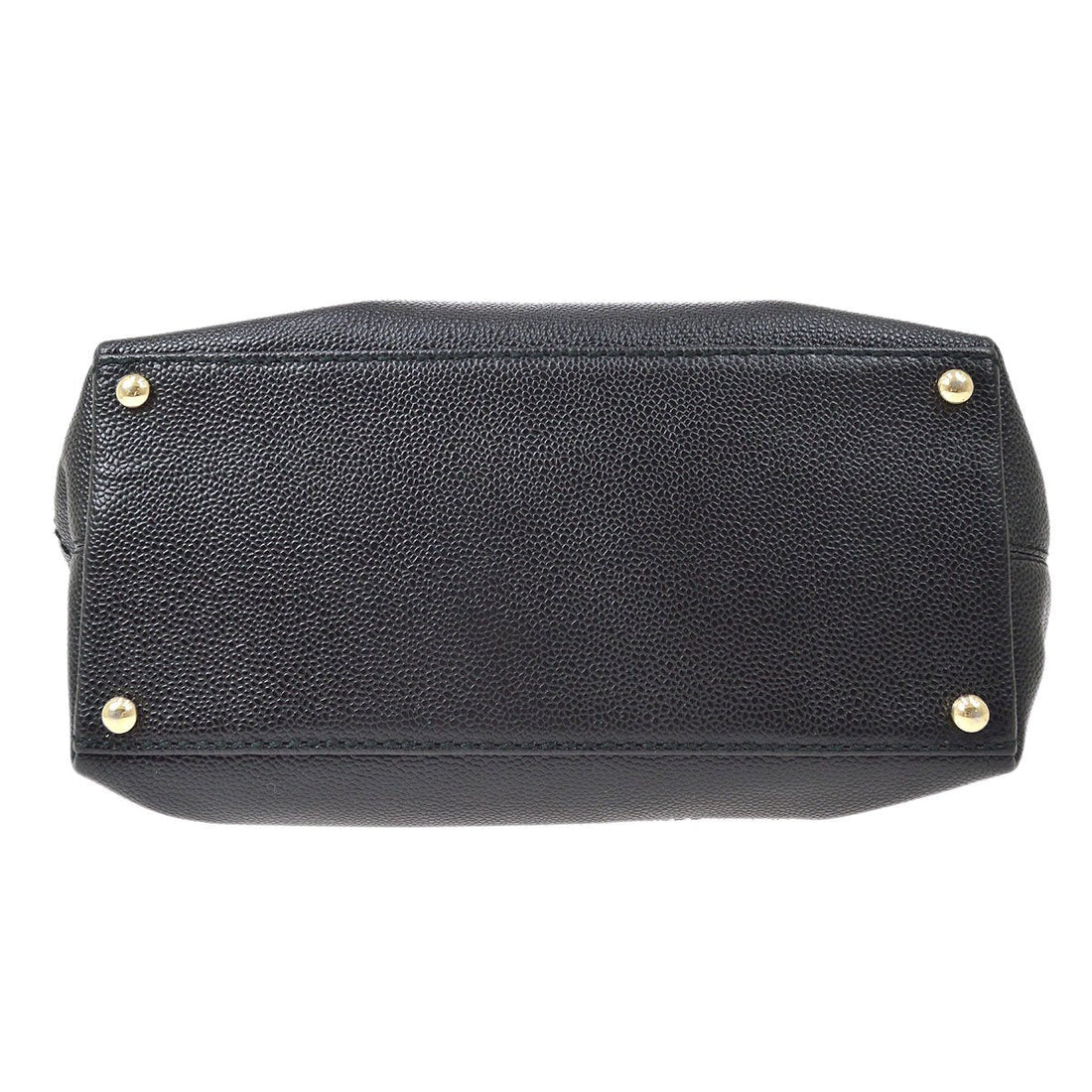 CHANEL 2001-2003 CC Handbag Black Caviar ao31527