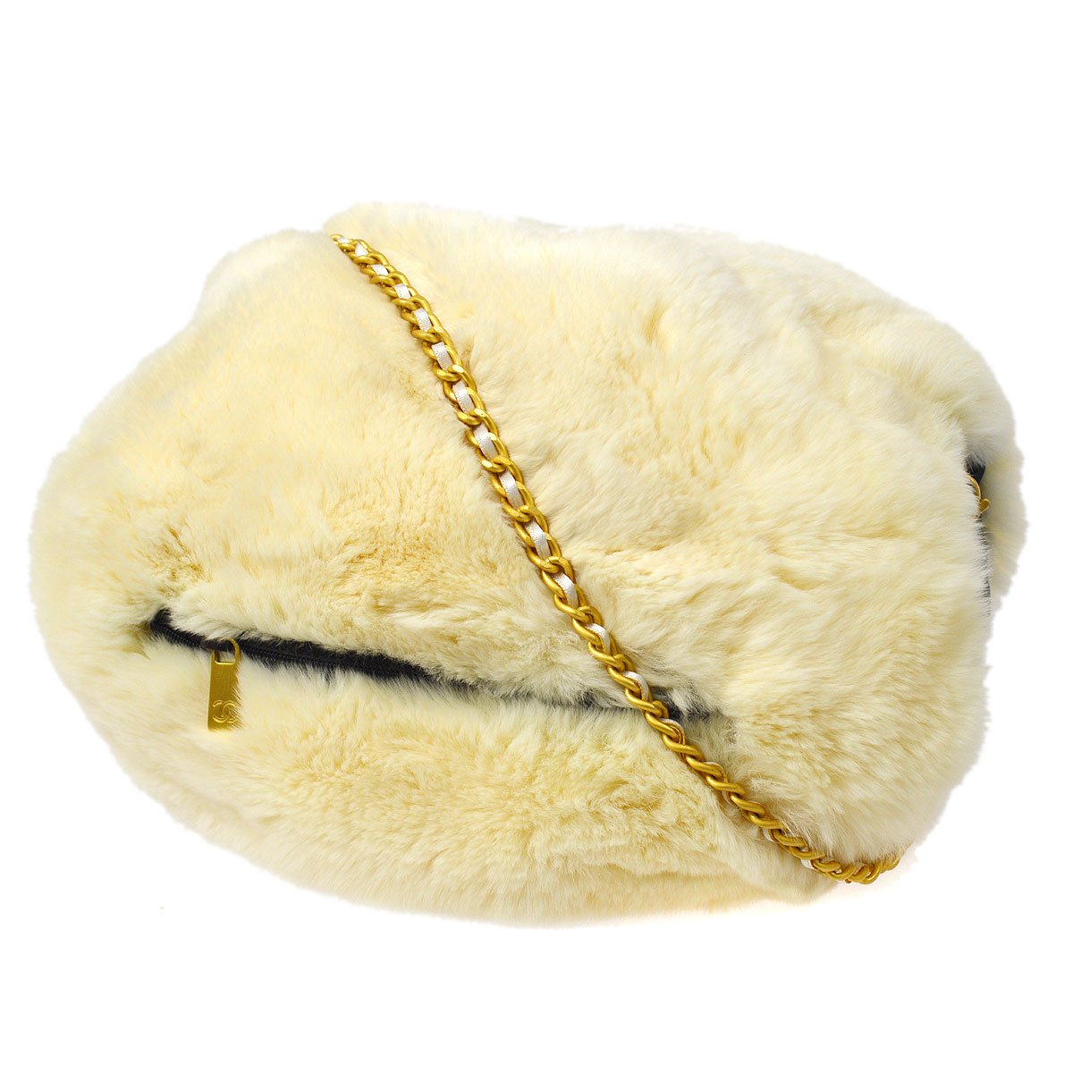 CHANEL 2001 Arm Warmer Bag Fur ao32887