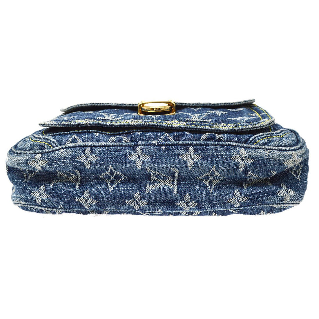 LOUIS VUITTON? BUM BAG WAIST POUCH INDIGO MONOGRAM DENIM M95347 ao32927