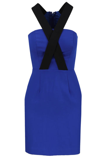 Strap Mini Dress with Cut-out Back