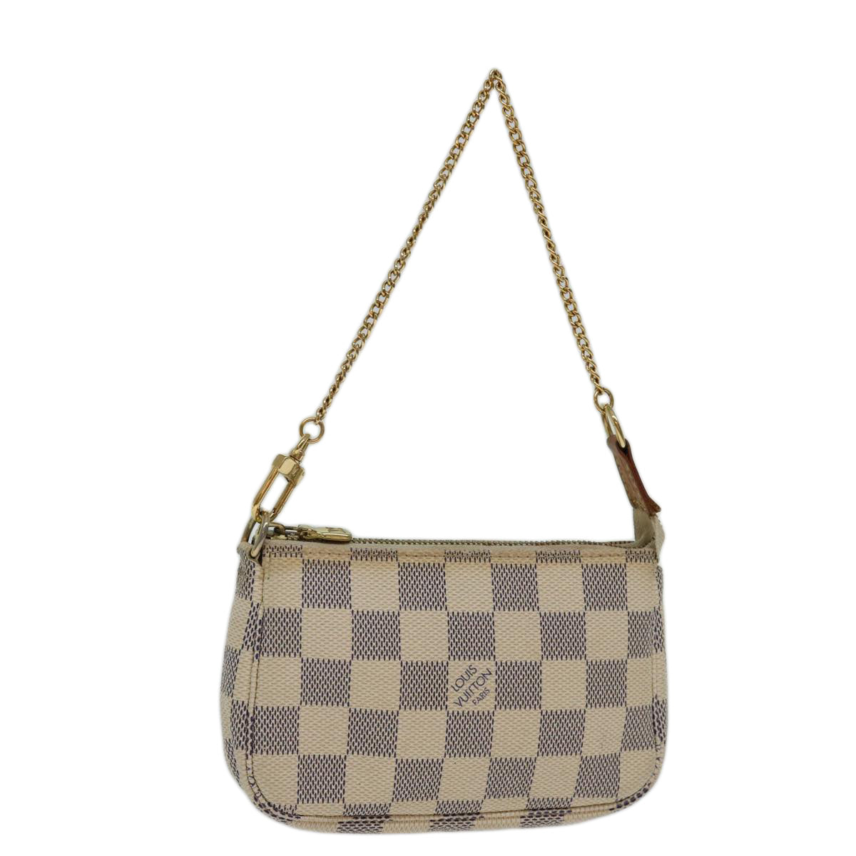 LOUIS VUITTON Damier Azur Mini Pochette Accessoires Pouch N58010 Auth ar11611B