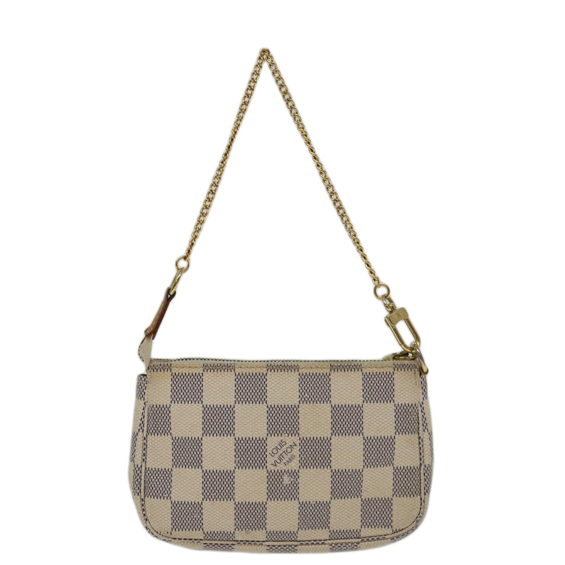 LOUIS VUITTON Damier Azur Mini Pochette Accessoires Pouch N58010 Auth ar11611B