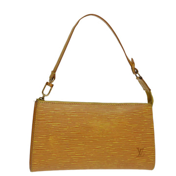 LOUIS VUITTON Epi Pochette Accessoires Pouch Yellow M52989 LV Auth ar11612B