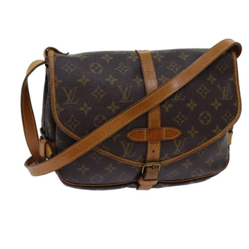 LOUIS VUITTON Monogram Saumur 30 Shoulder Bag M42256 LV Auth ar11621B