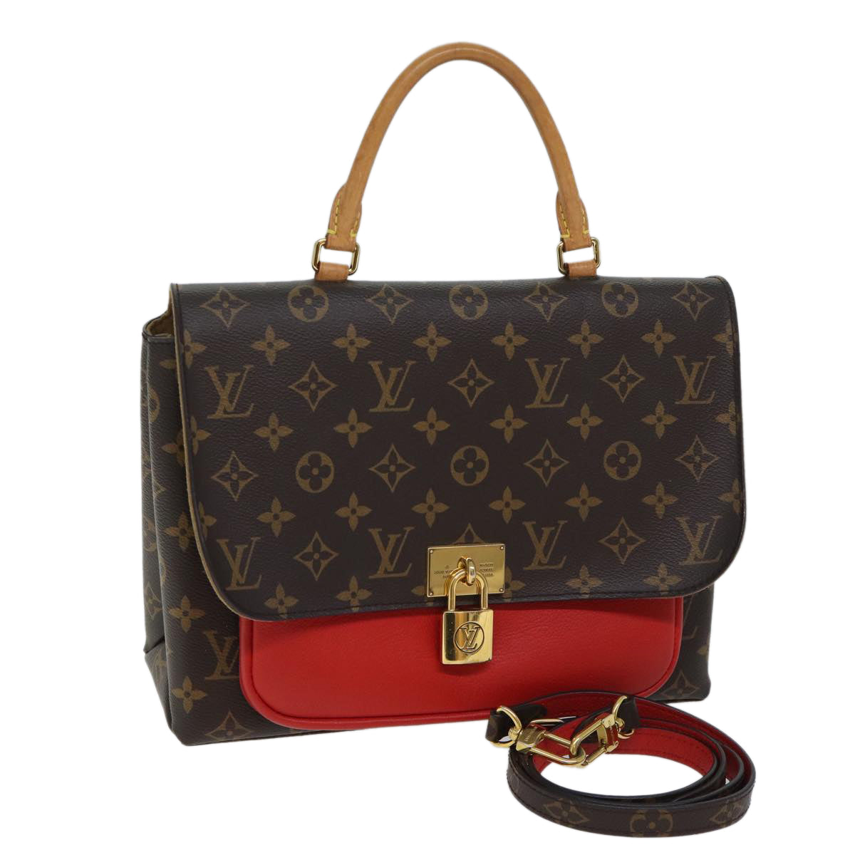 LOUIS VUITTON Monogram Marignan Hand Bag 2way Coklico M44544 LV Auth ar11671A