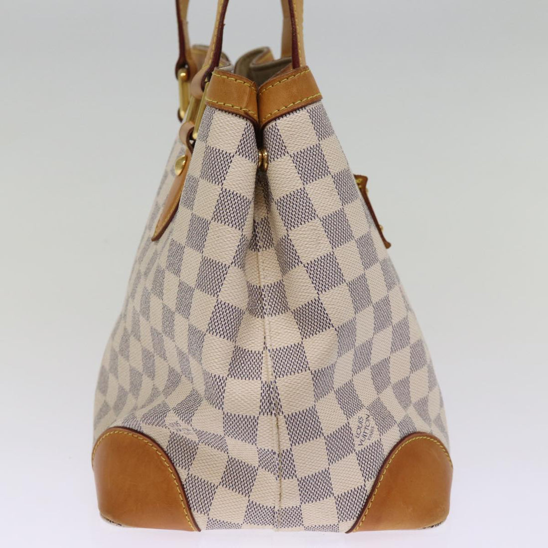 LOUIS VUITTON Damier Azur Hampstead PM Tote Bag N51207 LV Auth ar11928B