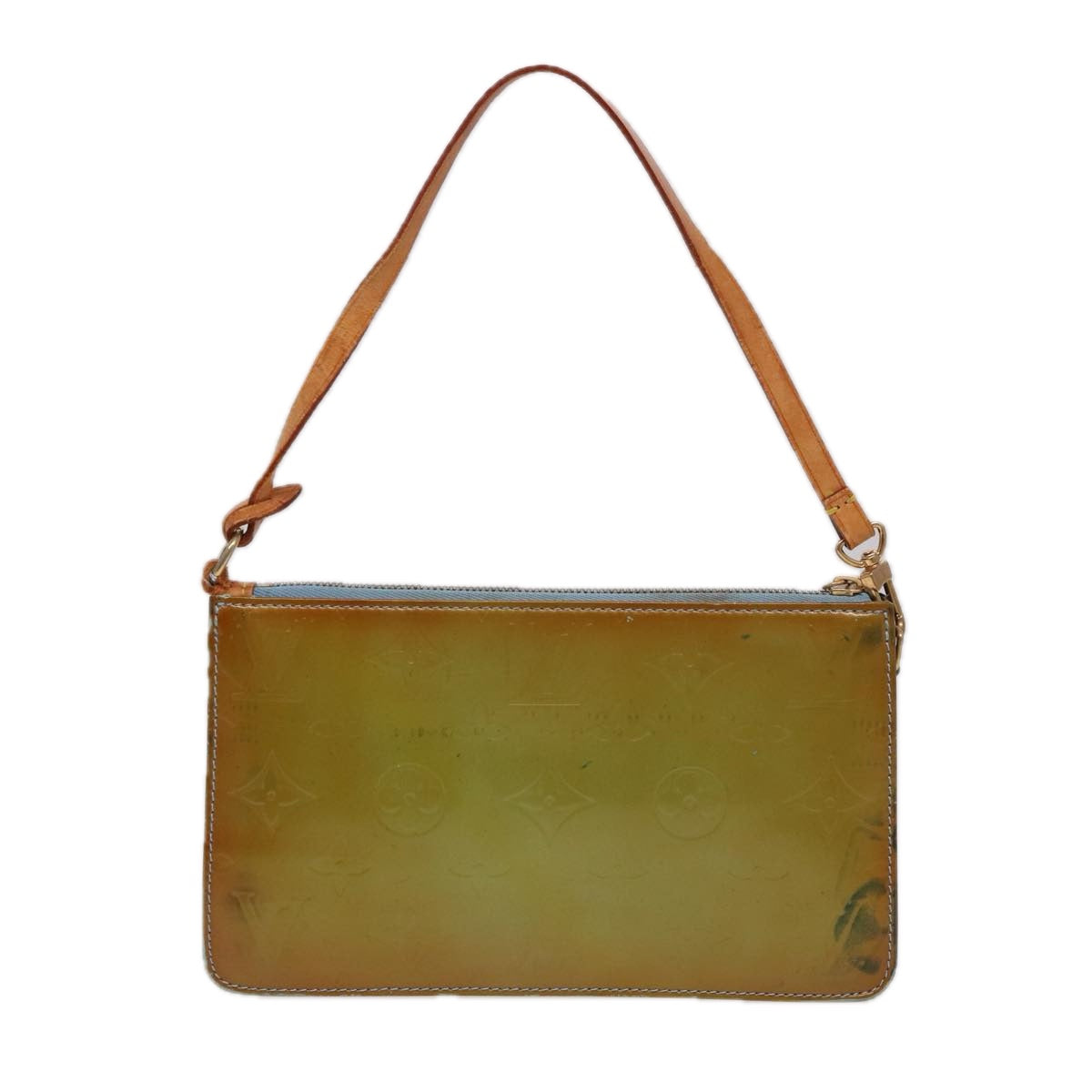 LOUIS VUITTON Monogram Vernis Lexington Pouch Baby Blue M91011 LV Auth ar12128