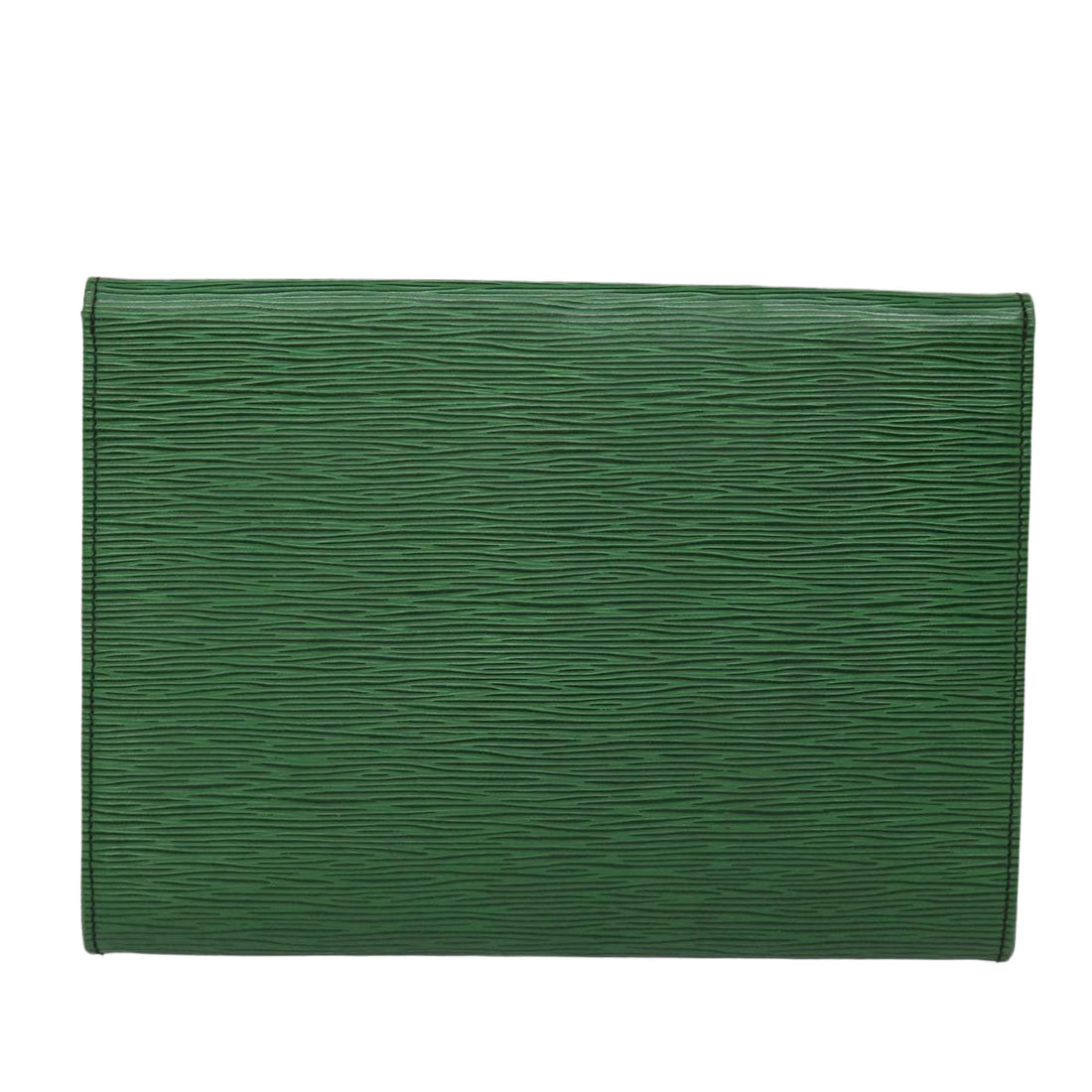 LOUIS VUITTON Epi Jena Clutch Bag Green M52724 LV Auth ar12186