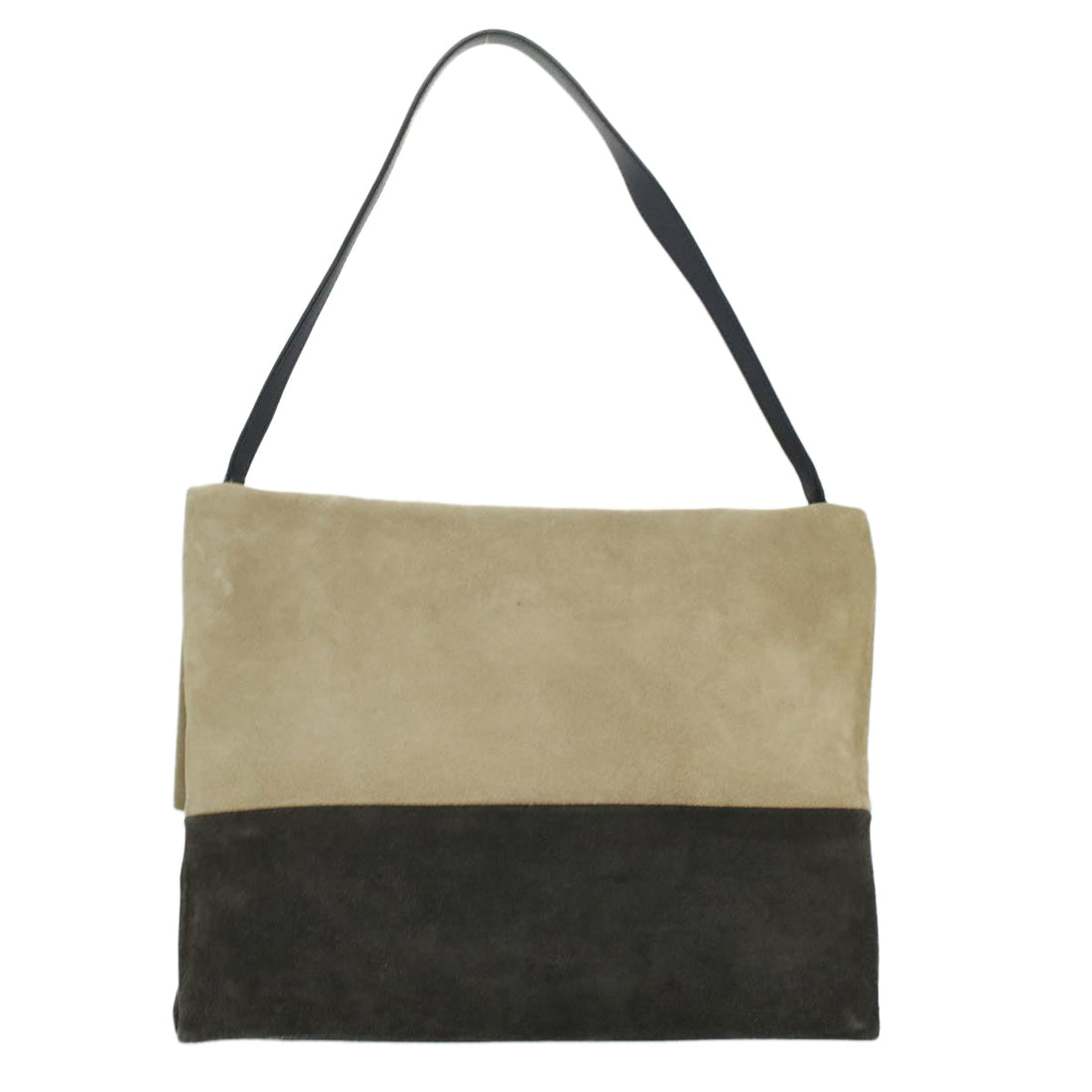 Celine Shoulder Bag Suede Beige Blue black  ar8501