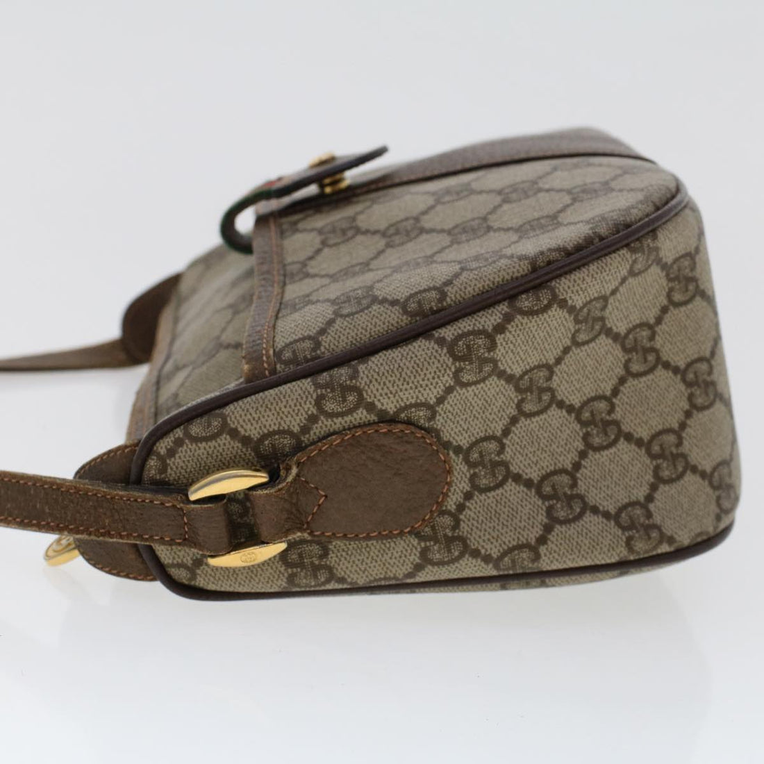 GUCCI GG Canvas Web Sherry Line Shoulder Bag Beige 0011936177  ar9950