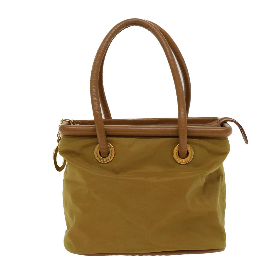 Celine Hand Bag Nylon Khaki  ar9963