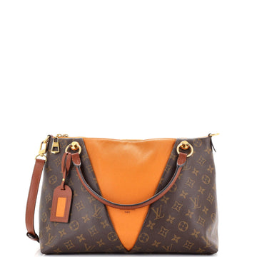 Louis Vuitton V Tote Canvas And Leather