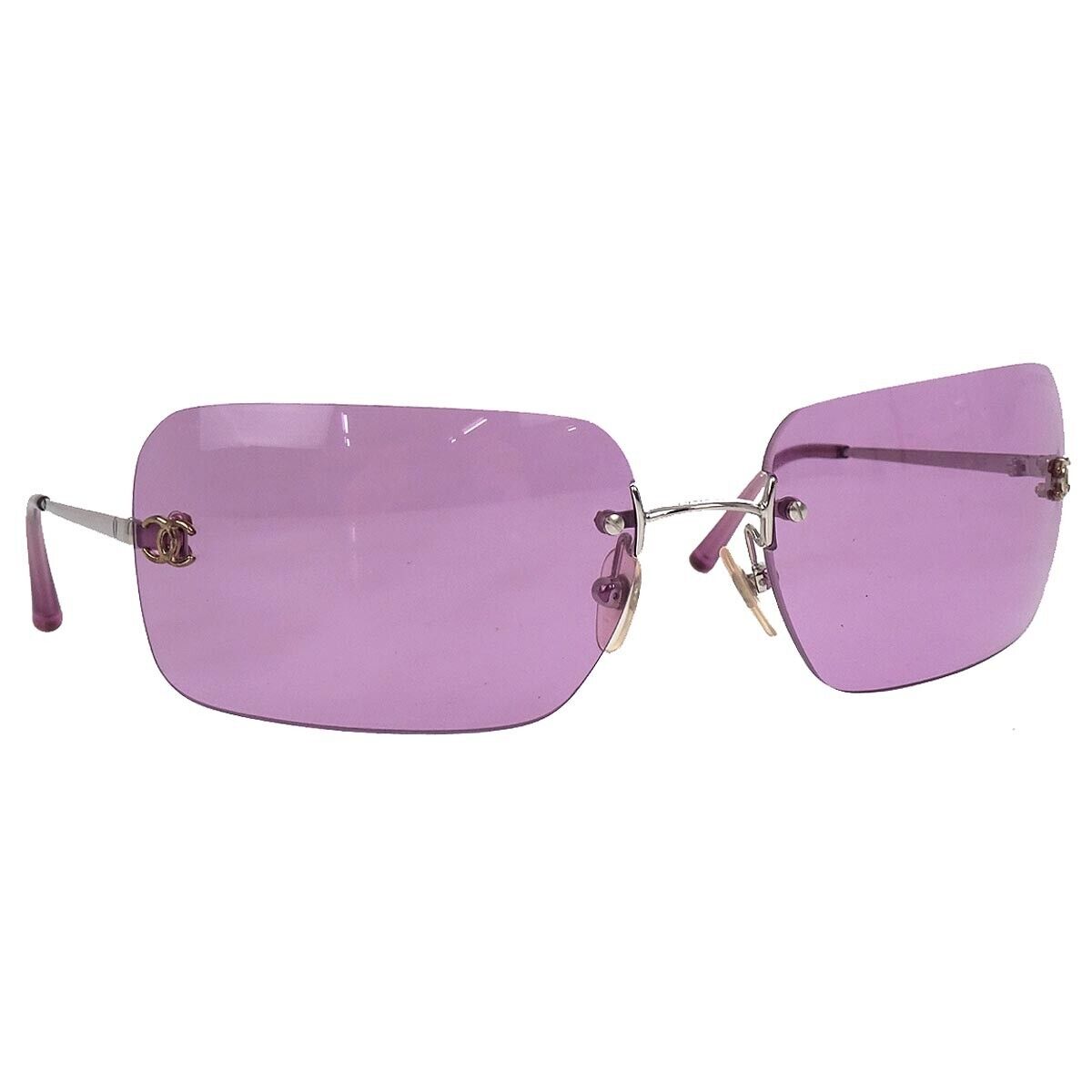 Chanel Sunglasses Eyewear Purple Small