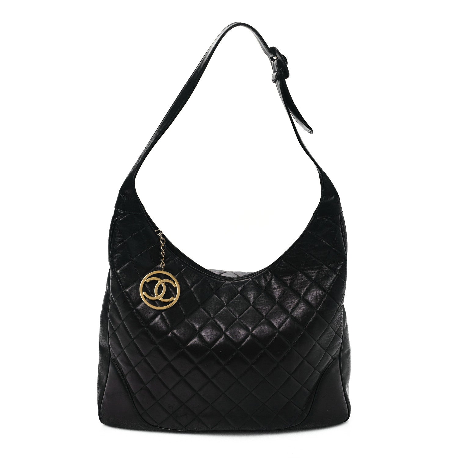 Chanel Lambskin Quilted Cc Shoulder Bag
