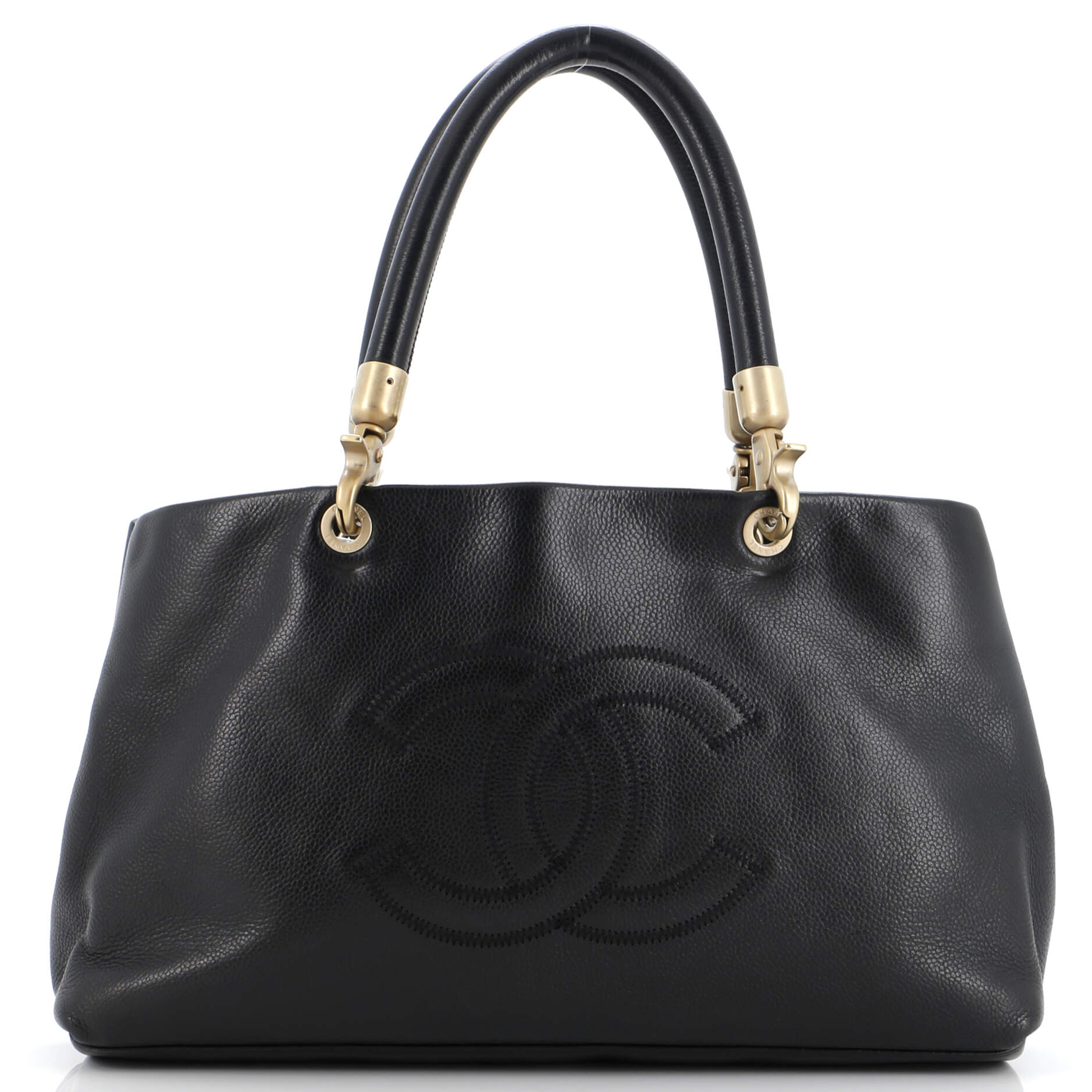 Chanel Vintage Handle Cc Tote Caviar