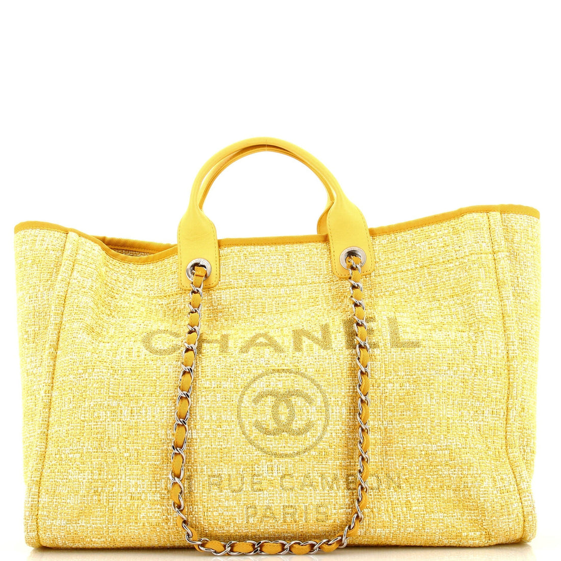 Chanel Deauville Tote Raffia With
