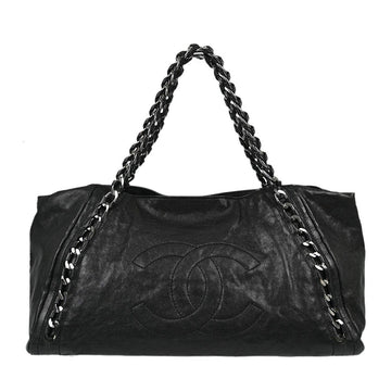 Chanel Black Calfskin Luxury Tote Bag