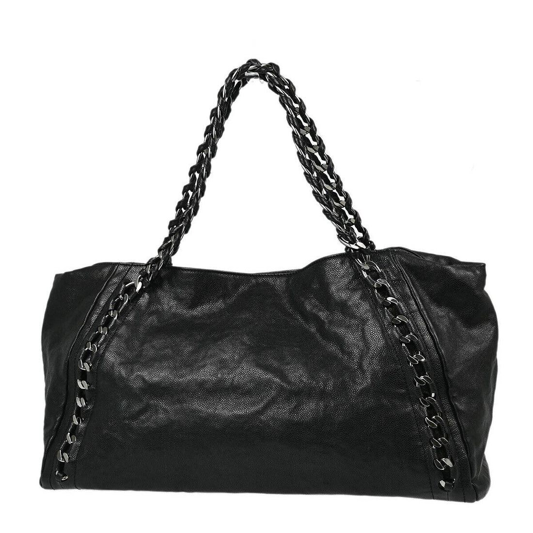 Chanel Black Calfskin Luxury Tote Bag