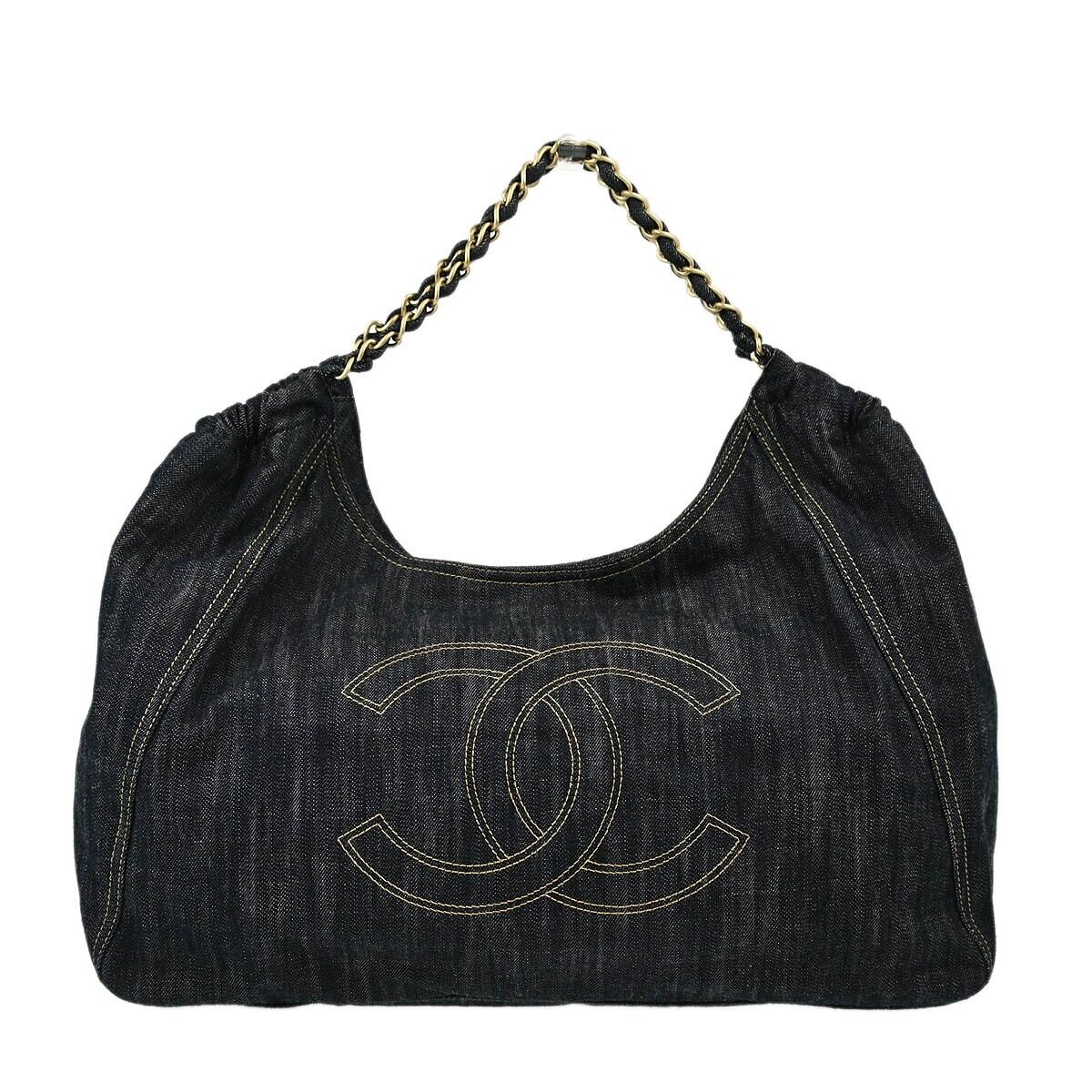 Chanel Blue Denim Coco Cabas Tote