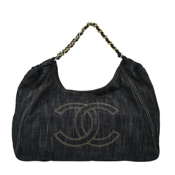 Chanel Blue Denim Coco Cabas Tote