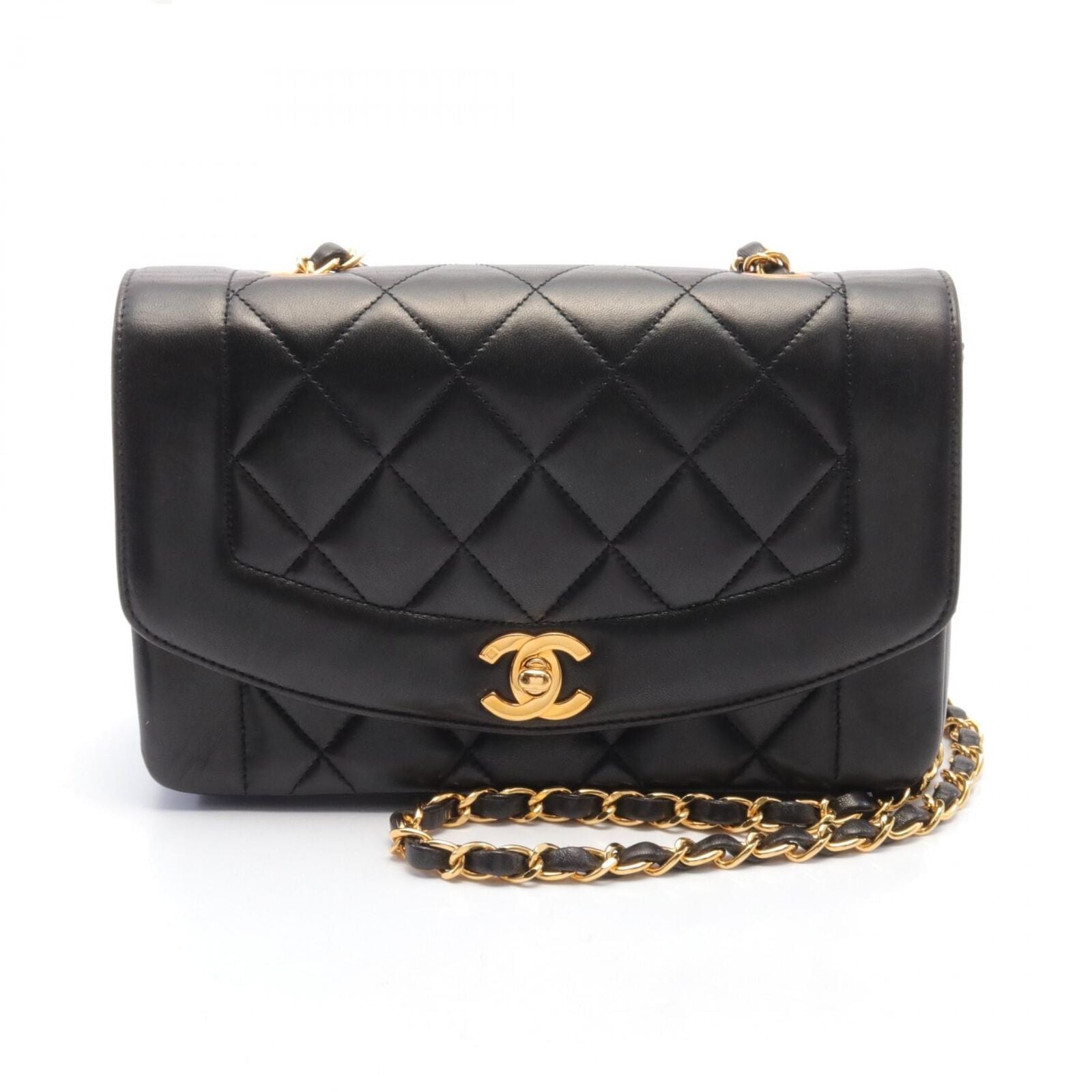 Chanel Cc Matelasse Diana Flap Shoulder