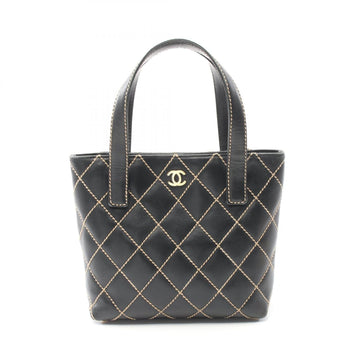Chanel Cc Wild Stitch Tote Hand Bag